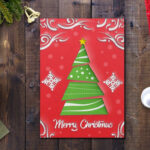 30+ Best Christmas Card Templates For Photoshop | Design Shack With Christmas Ornament Card Template