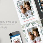 30+ Best Christmas Card Templates For Photoshop | Design Shack With Regard To Christmas Photo Card Template Photoshop Free