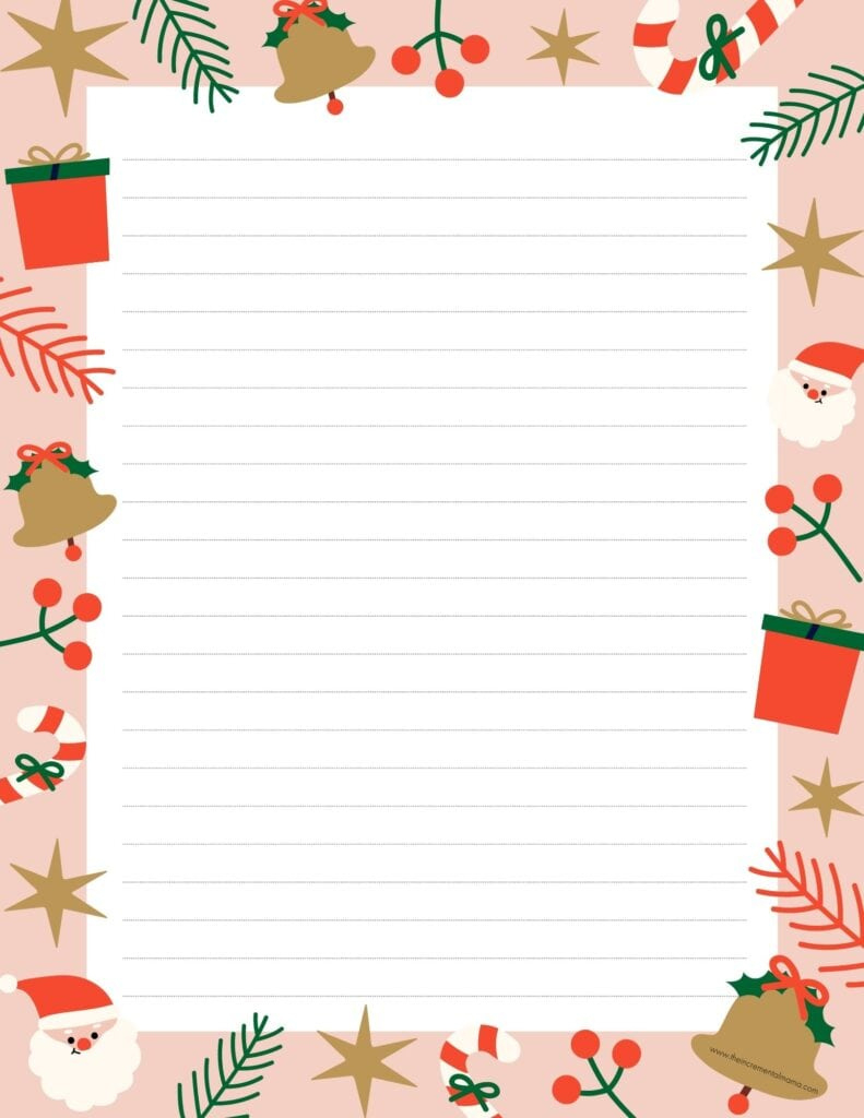 30+ Free Printable Christmas Border Printable Templates - The throughout Christmas Letter Stationery Template