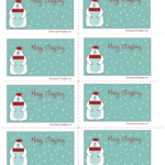 30 Free Printable Christmas Labels   Worksheets Library For Christmas Label Template Free Download