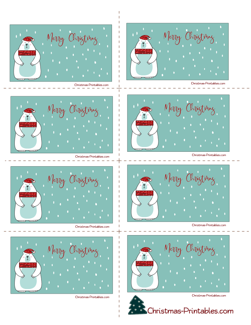 30 Free Printable Christmas Labels - Worksheets Library for Christmas Label Template Free Download