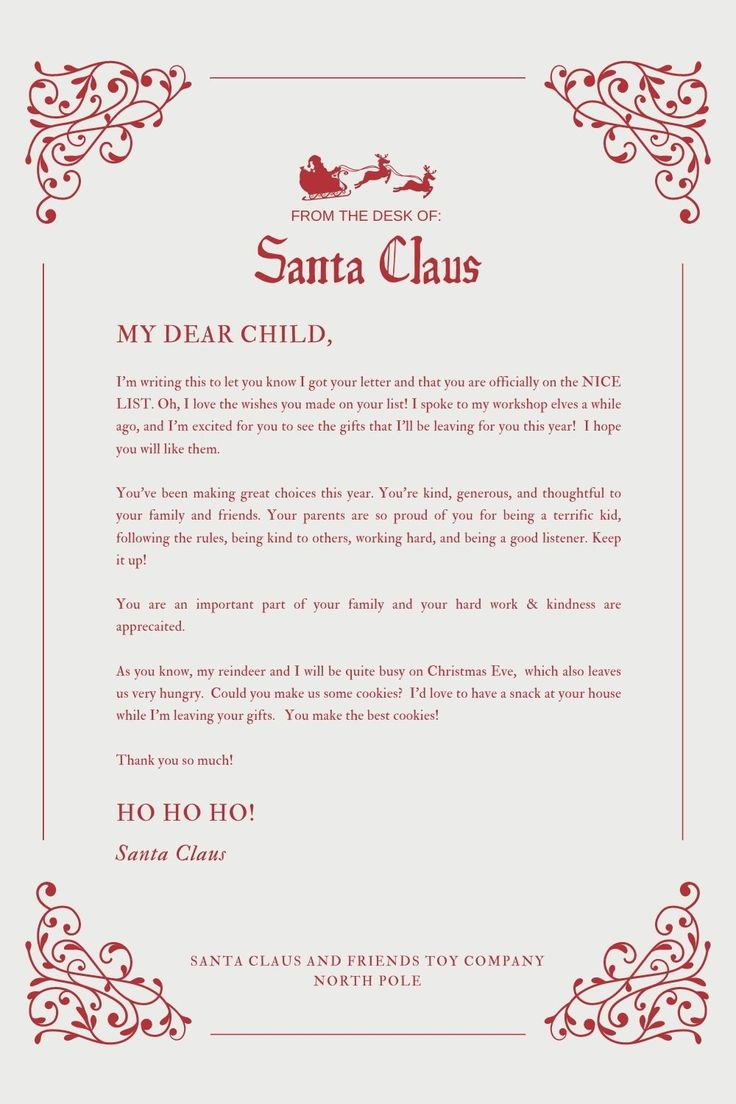30+ Free Santa Letter Templates To Print &amp;amp; Use (Right Now!) - Your throughout Christmas Letter from Santa Template