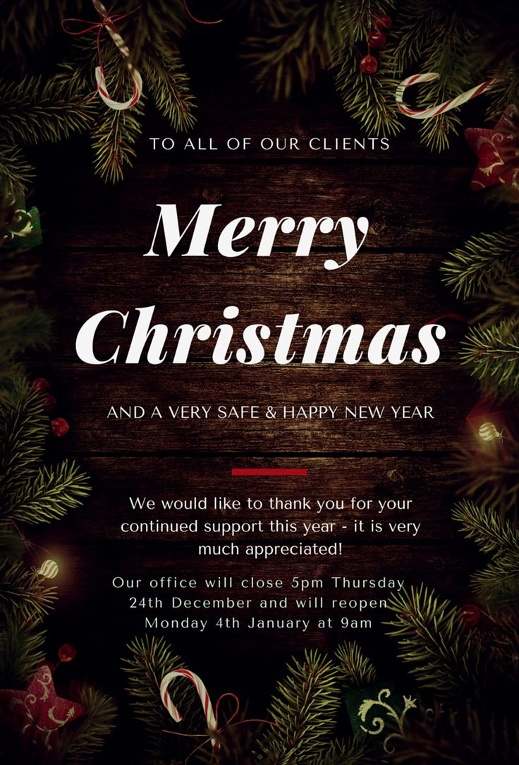 35+ Christmas Message For Clients That Will Make Them Smile! for Christmas Letter To Clients Template