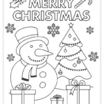 38 Free Printable Christmas Games And Activities   Pjs And Paint Pertaining To Christmas Template To Colour