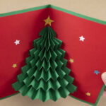 3D Christmas Card | How To Make Christmas Card | Christmas Tree Card For Christmas Present Pop Up Card Template