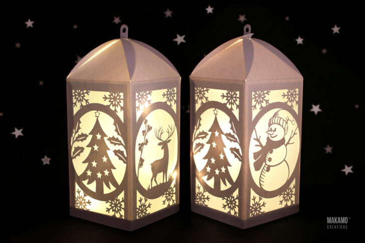 Christmas Paper Lantern Template Christmas Paper Lantern Template