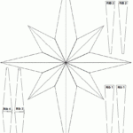 3D Star Of Bethlehem Christmas Decoration. With Christmas Star Template 3d