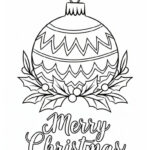 40 Free Printable Christmas Ornament Coloring Pages For Kids Pertaining To Christmas Ornament Coloring Template