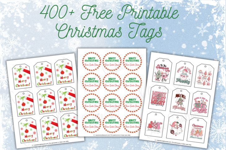 Christmas Tag Label Template Christmas Tag Label Template