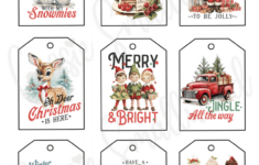 400+ Cutest Printable Christmas Tags (Free Pdf) – Cassie Smallwood intended for Christmas Present Labels Template
