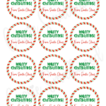 400+ Cutest Printable Christmas Tags (Free Pdf)   Cassie Smallwood With Christmas Name Badge Template
