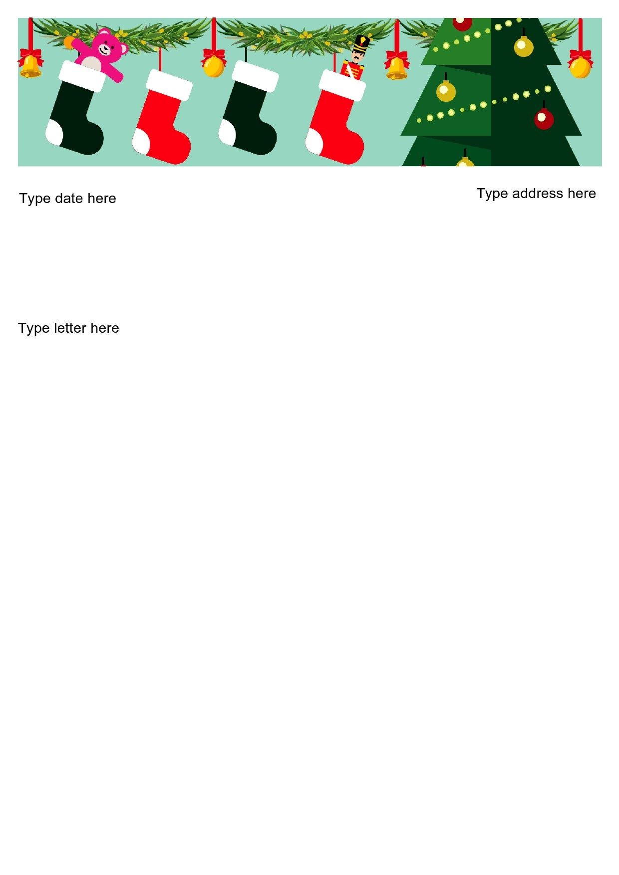 45 Printable Christmas Letter Templates [100% Free] ᐅ Templatelab for Christmas Notice Template Free