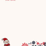 45 Printable Christmas Letter Templates [100% Free] ᐅ Templatelab Within Christmas Letter Background Template