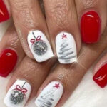 50 Cute Christmas Nail Art Ideas   Festive Designs For The Holidays Inside Christmas Nail Art Template