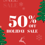 50% Off Christmas Sale Holiday Campaign Sign Template | Square Signs With Christmas Sale Sign Template