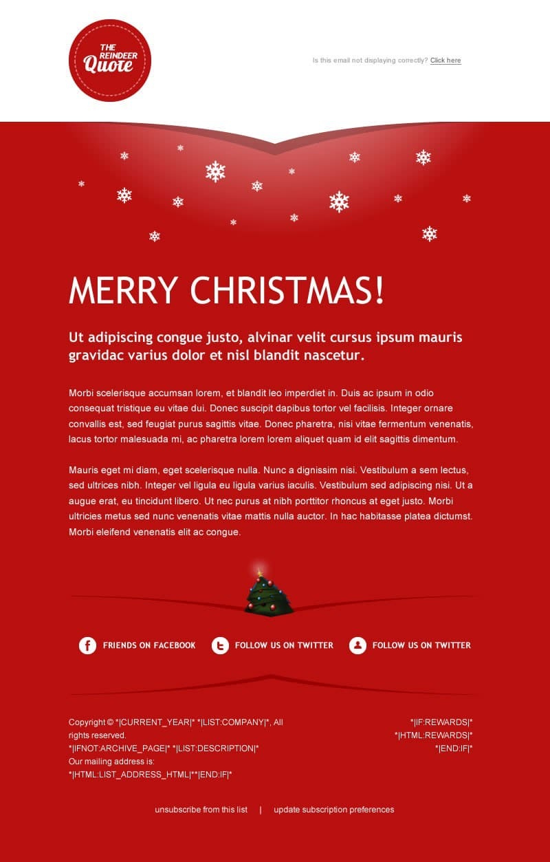 60 Mailchimp Template Designs We Did For Mailchimp - Duckduckchimp for Christmas Template For Mailchimp