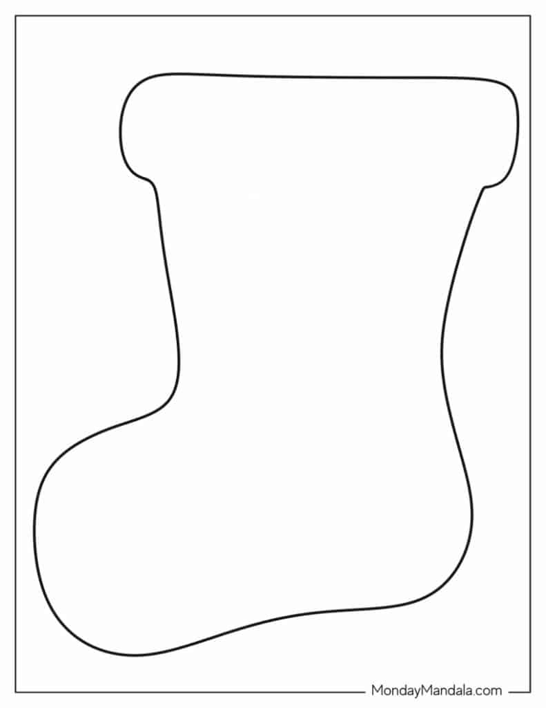 70 Christmas Stocking Templates (Free Pdf Printables) intended for Christmas Stocking Card Template