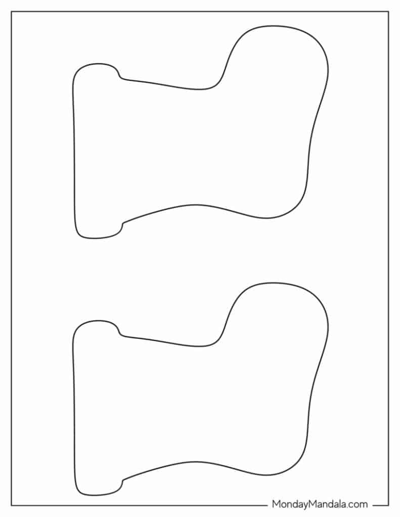 70 Christmas Stocking Templates (Free Pdf Printables) within Christmas Stocking Template A4