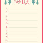 8 Christmas Wish List Ideas | Christmas Wishes, Christmas List Intended For Christmas List Template Pinterest
