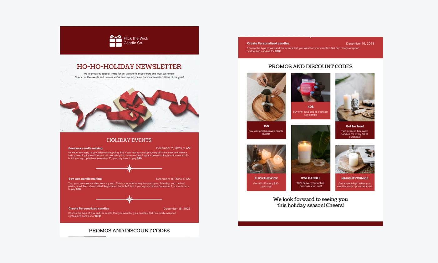 8+ Creative Christmas Newsletter Ideas &amp;amp; Examples pertaining to Christmas Newsletter Template For Mac