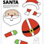 8 Free Printable Christmas Themed Cut And Paste Projects   Pjs And Within Christmas Template For Crafts