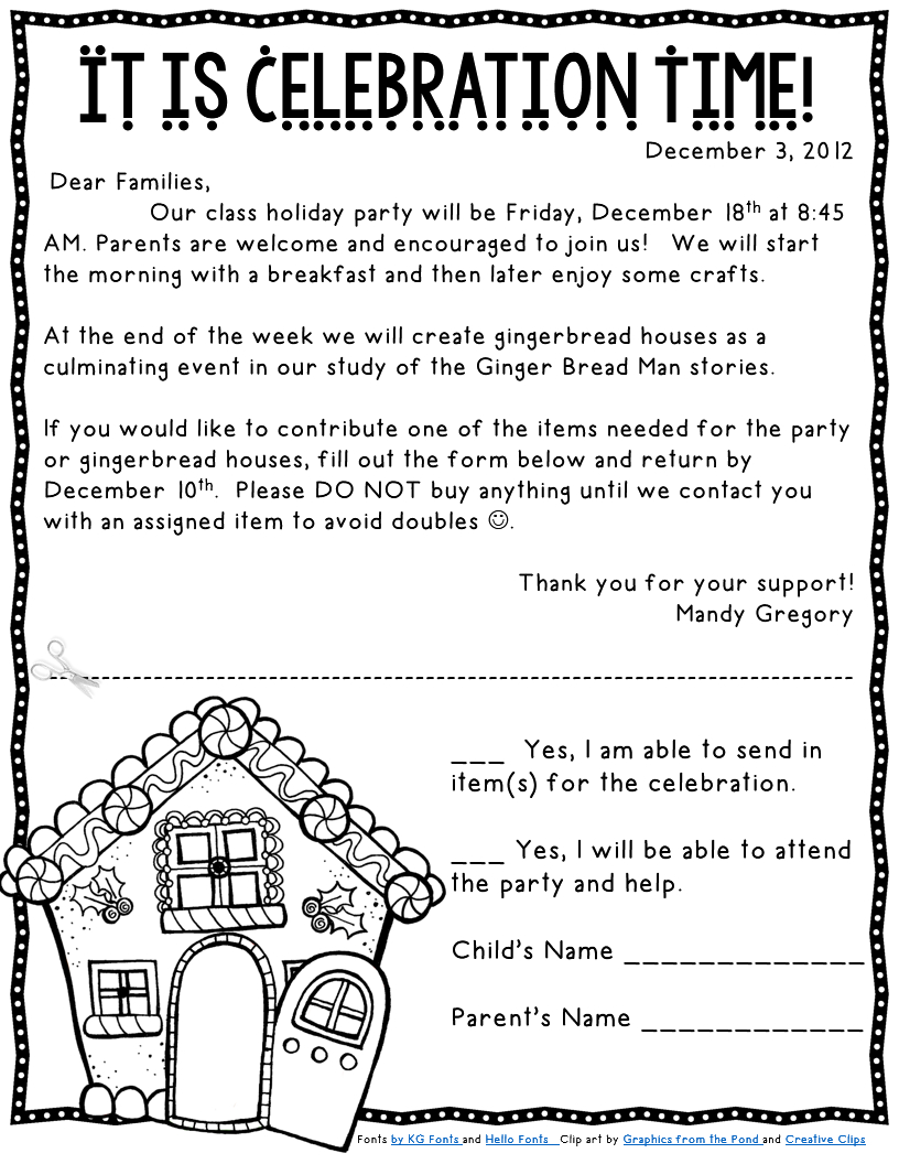 9 Printables Ideas | Christmas Classroom, Sign Up Sheets with Christmas Party Letter to Parents Template