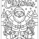 94 Santa Coloring Pages (Free Pdf Printables) Within Christmas Template To Color