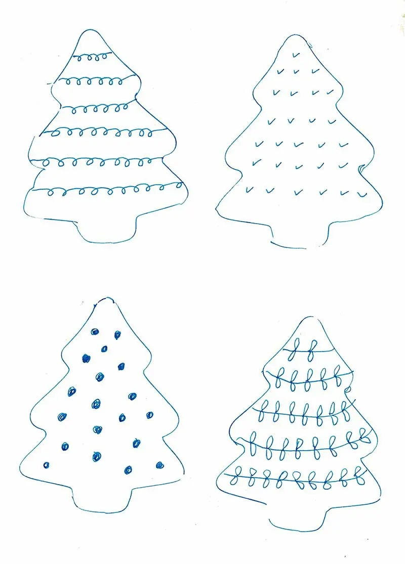 A Simple Cute Scandi Felt Christmas Craft For Your Home - Pillar in Christmas Tree Felt Ornament Template
