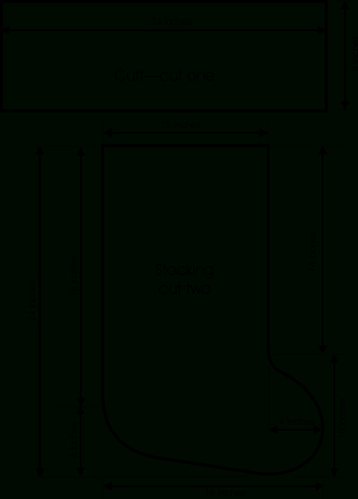 Christmas Stocking Sewing Template Christmas Stocking Sewing Template