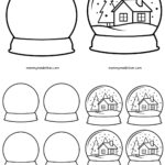 Adorable Snow Globe Templates (Free Printables!) Pertaining To Christmas Snow Globe Template