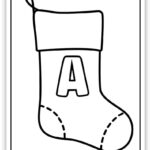 Alphabet Christmas Stocking Coloring Pages (Free Pdf Printables Throughout Christmas Stockings Printable Template