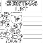 Ausmalen Wünschliste Für Kinder Liste Für Santa Pertaining To Christmas List Coloring Template