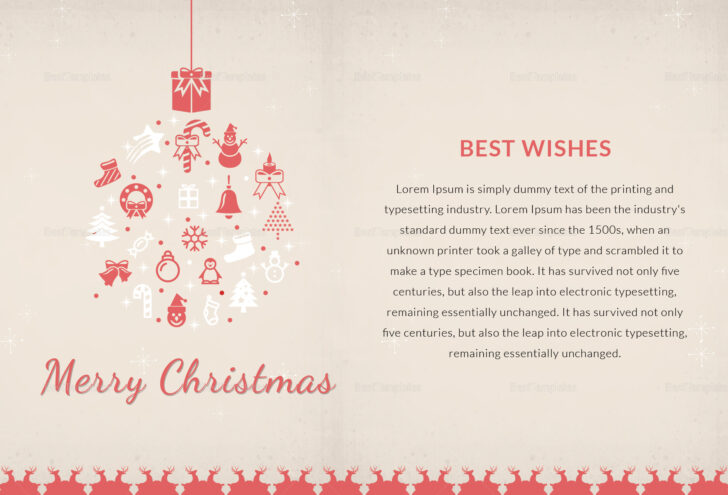 Christmas Thank You Note Template
