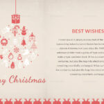 Beautiful Christmas Thank You Card Template In Adobe Photoshop Within Christmas Thank You Template