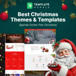 Best Christmas Templates & Themes 2025   Template Bundle Regarding Christmas Lights Website Template