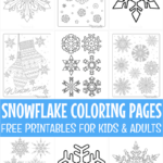 Best Snowflake Coloring Pages & Free Snowflake Templates Inside Christmas Snowflake Template
