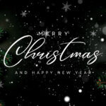 Black And White Merry Christmas Greeting Video In Christmas Intro Video Template