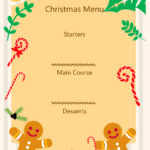 Blank Christmas Template | Edrawmax Templates Regarding Christmas Menu Blank Template