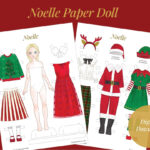 Buy Christmas Paper Doll Printable: Noelle, Santa & Elf Costumes (Pdf)  Online In India   Etsy In Christmas Paper Doll Template