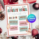 Buy Winter Spirit Week Flyer Template, Christmas Spirit Week Within Christmas Just A Week Away Template