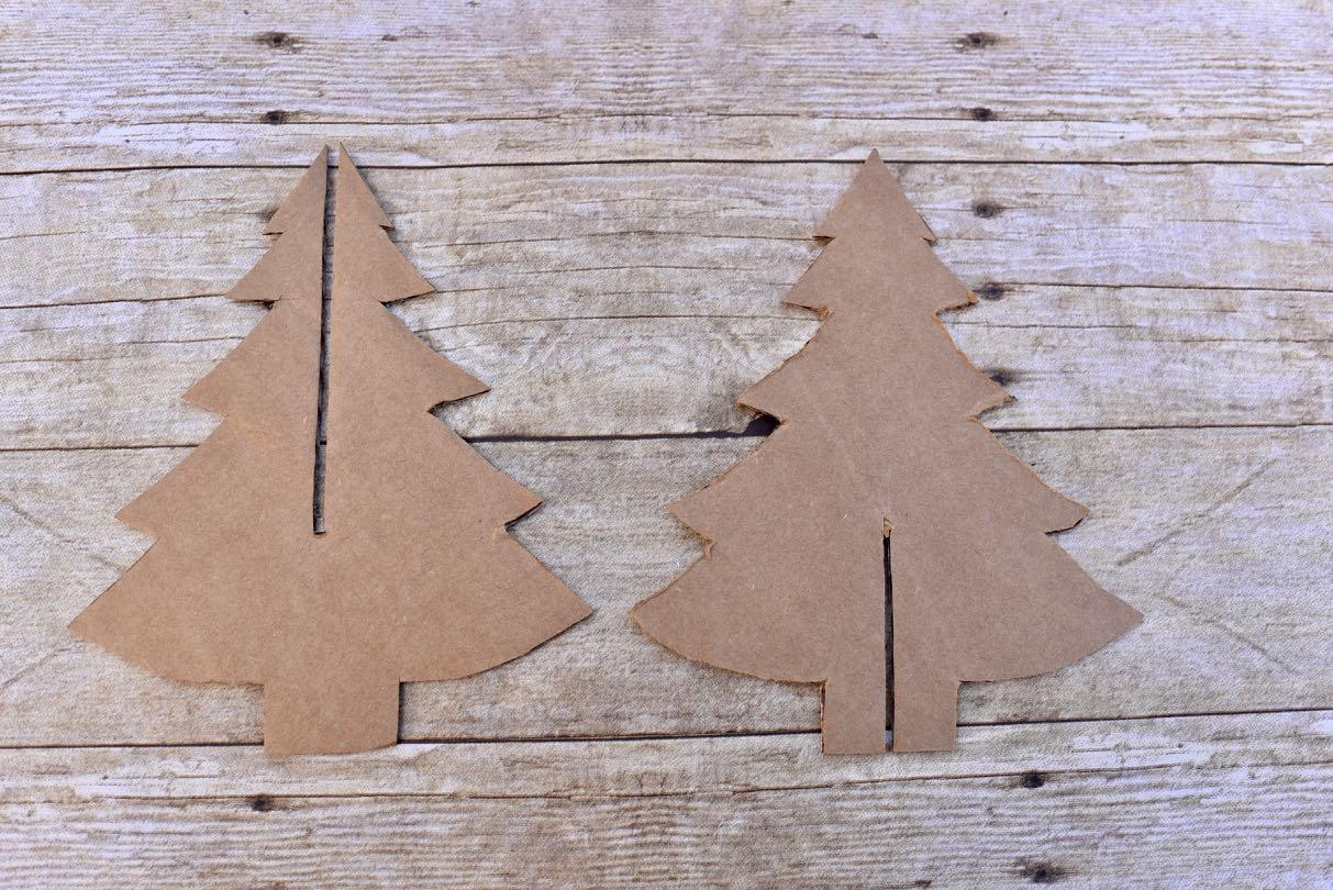 Cardboard Christmas Tree Decoration - Make Life Lovely for Christmas Tree Cardboard Template