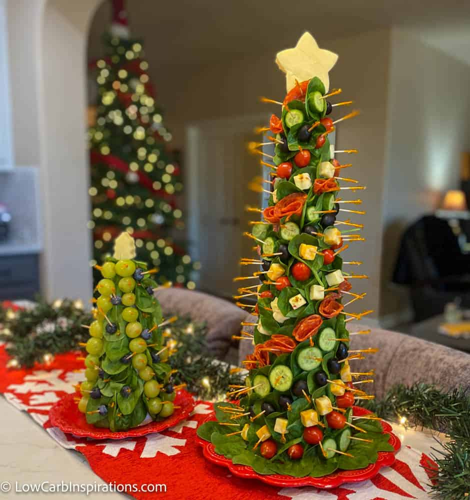 Charcuterie Tree (Stepstep Instructions) - Low Carb Inspirations in Christmas Tree Charcuterie Board Template