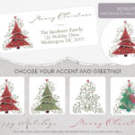 Christmas Address Label, Holiday Address Label, Return Address Inside Christmas Return Address Labels Template