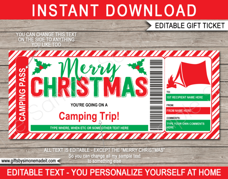 Christmas Ticket Template Free Download Christmas Ticket Template Free Download