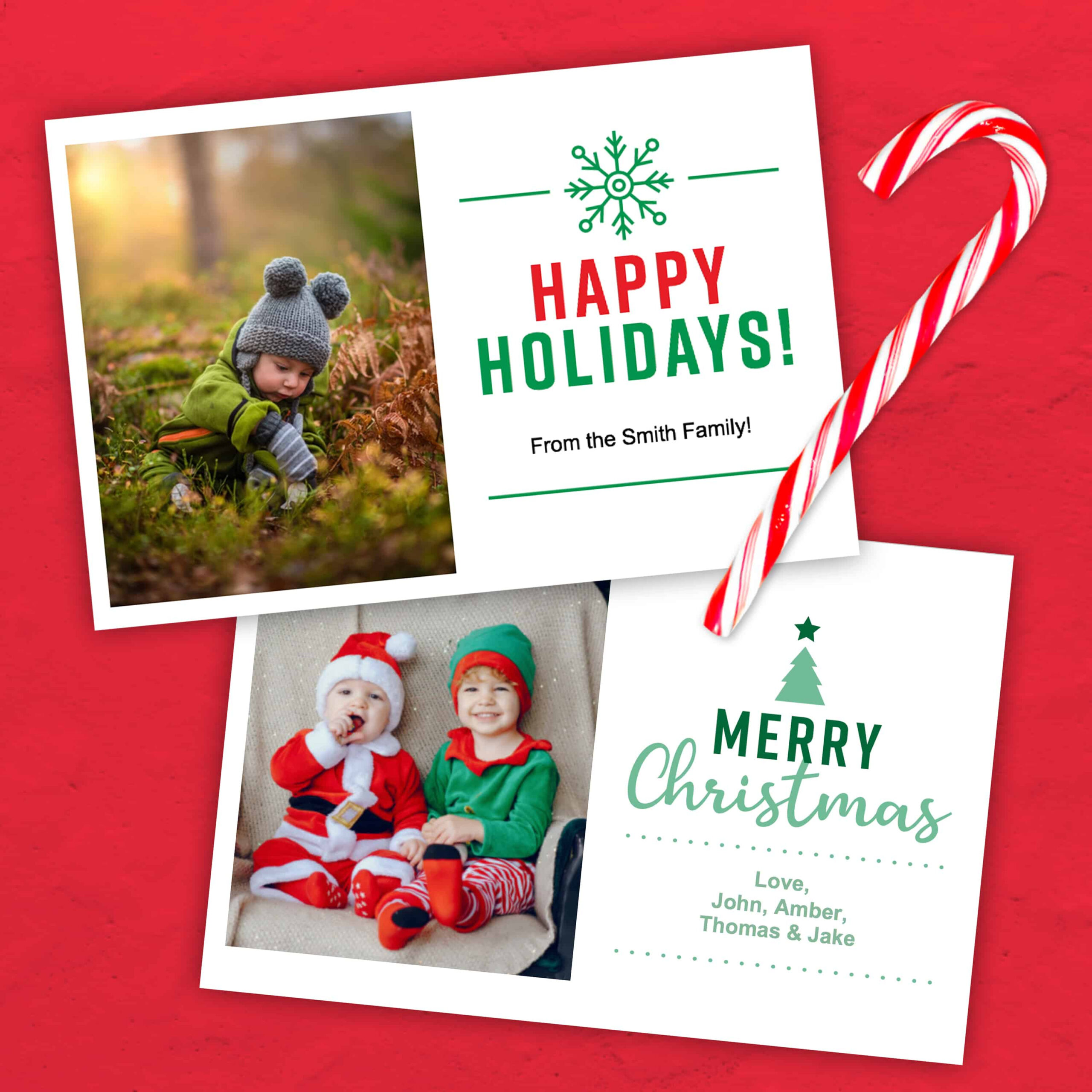 Christmas Card Template (4×6) - Free Printable Download with regard to Christmas Photo Template Free Download