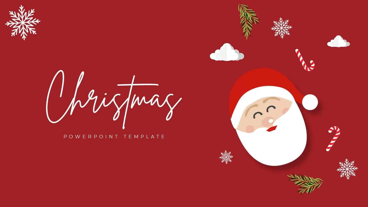 Christmas Celebration Background Template For Powerpoint &amp;amp; Google Slides pertaining to Christmas Template For Keynote