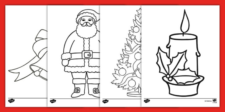 Christmas Template For Colouring Christmas Template For Colouring
