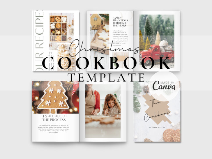 Christmas Recipe Book Template