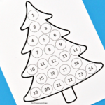 Christmas Countdown Advent Calendar   The Resourceful Mama Inside Christmas Tree Advent Calendar Template