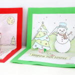 Christmas Craft   Summer And Winter Pop Up Card Templates | Teach Within Christmas Pop Up Cards Template
